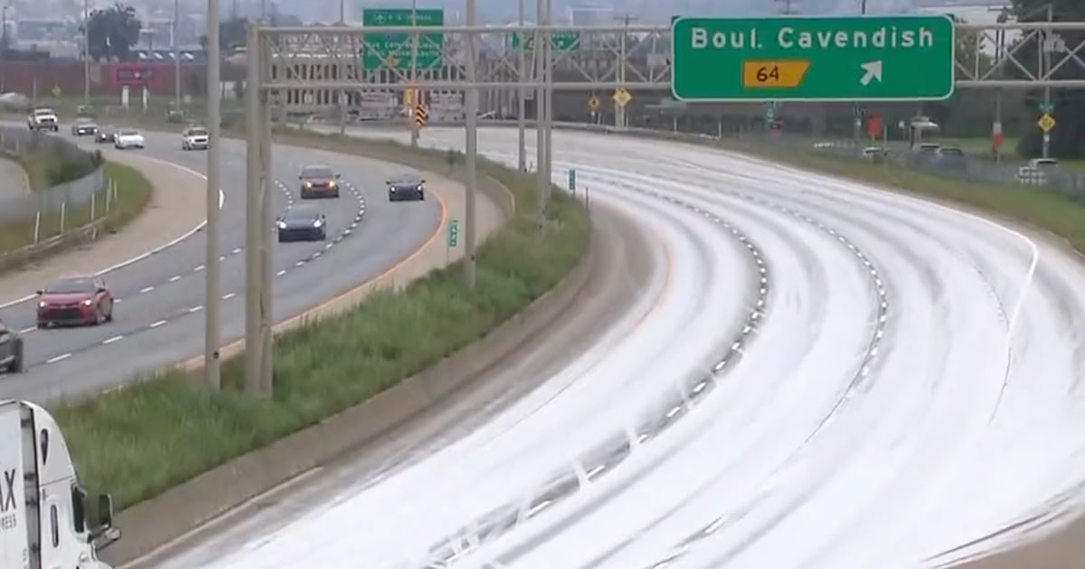 Accident inusité sur l'autoroute 40 qui a causé beaucoup de problèmes 