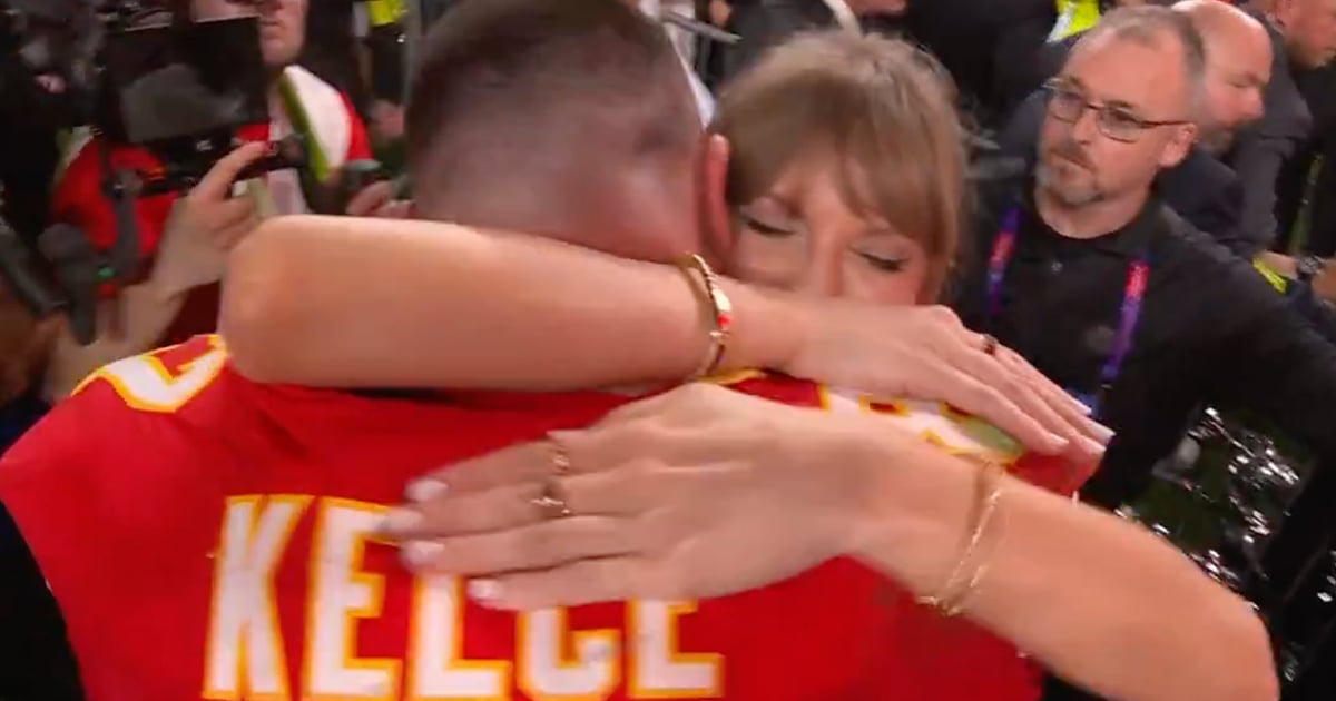 Taylor Swift vient féliciter tendrement Travis Kelce après sa victoire au Super Bowl
