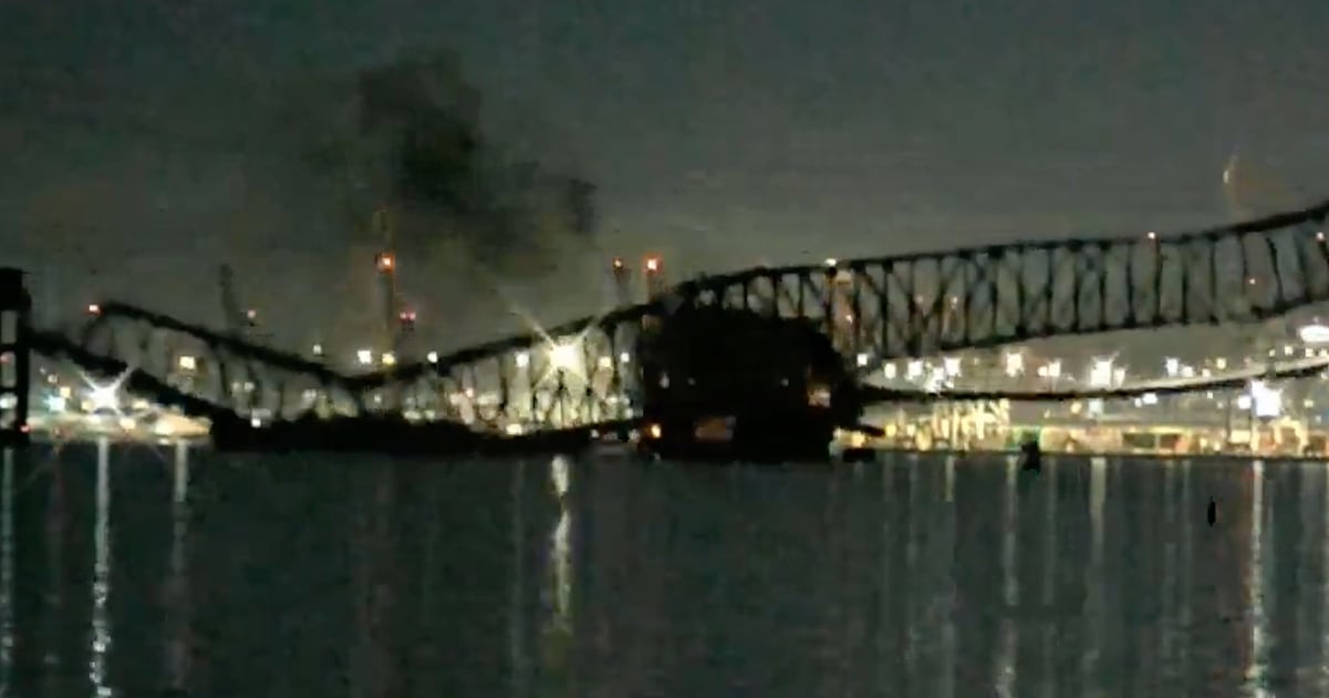 Un pont s'effondre après avoir été percuté par un navire à Baltimore 