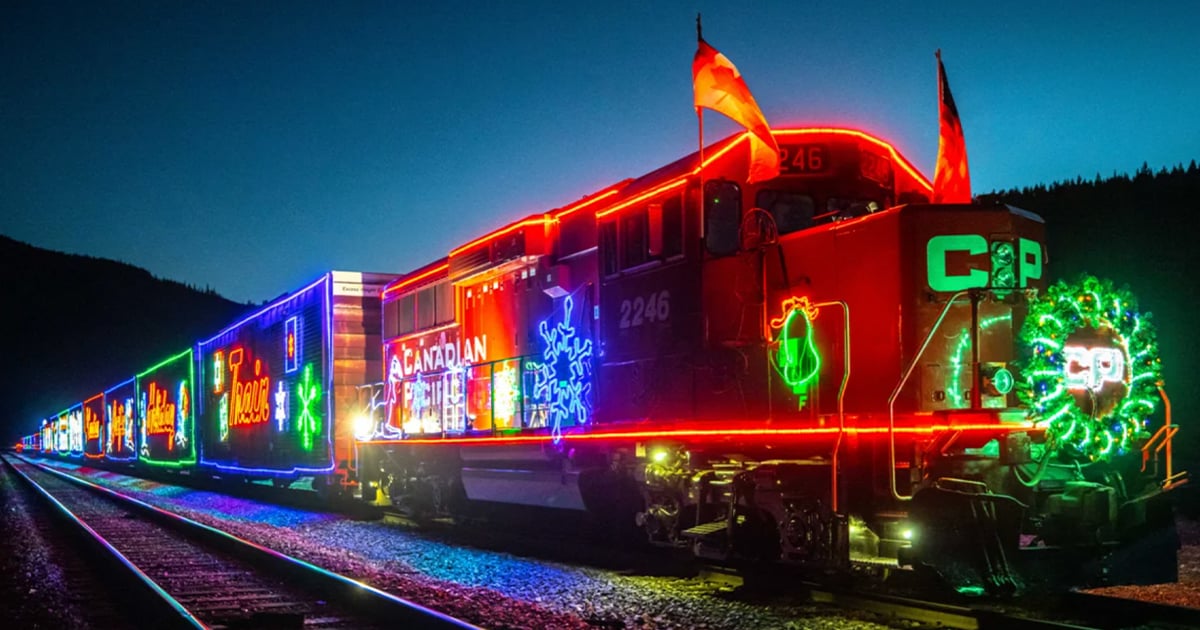 Le sublime Train de Noël fait son retour cette semaine au Québec et voici où il va s'arrêter